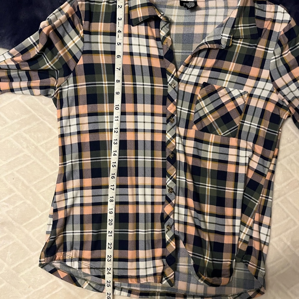 Plaid Button-Up Shirt - Picture 6 of 7